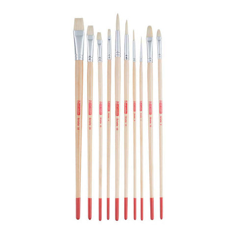 Talens Art Creation Pinselset, Schweineborsten, 10er-Mix