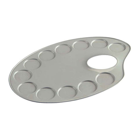 Talens Palette Metall oval 12,6x18,5cm