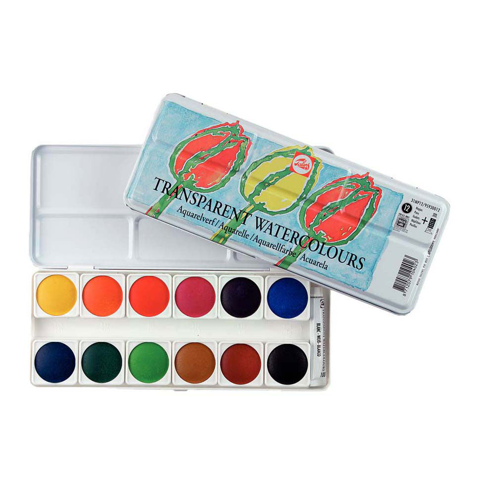 Talens transparentes Aquarellfarben-Set 31mp12