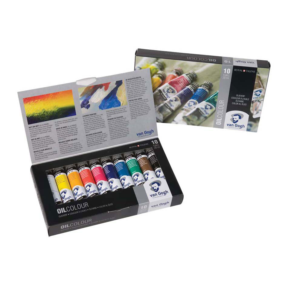 Bruynzeel van Gogh Ölfarben-Basisset mit 10 Farben in 20-ml-Tuben