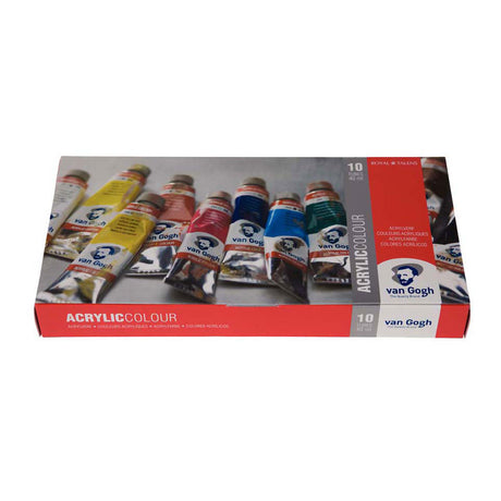 Van Gogh Acrylfarben-Basisset mit 10 Farben in 40-ml-Tuben