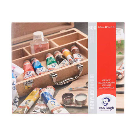 Bruynzeel van Gogh Acrylfarbe in Basisbox mit 10 Farben à 40 ml