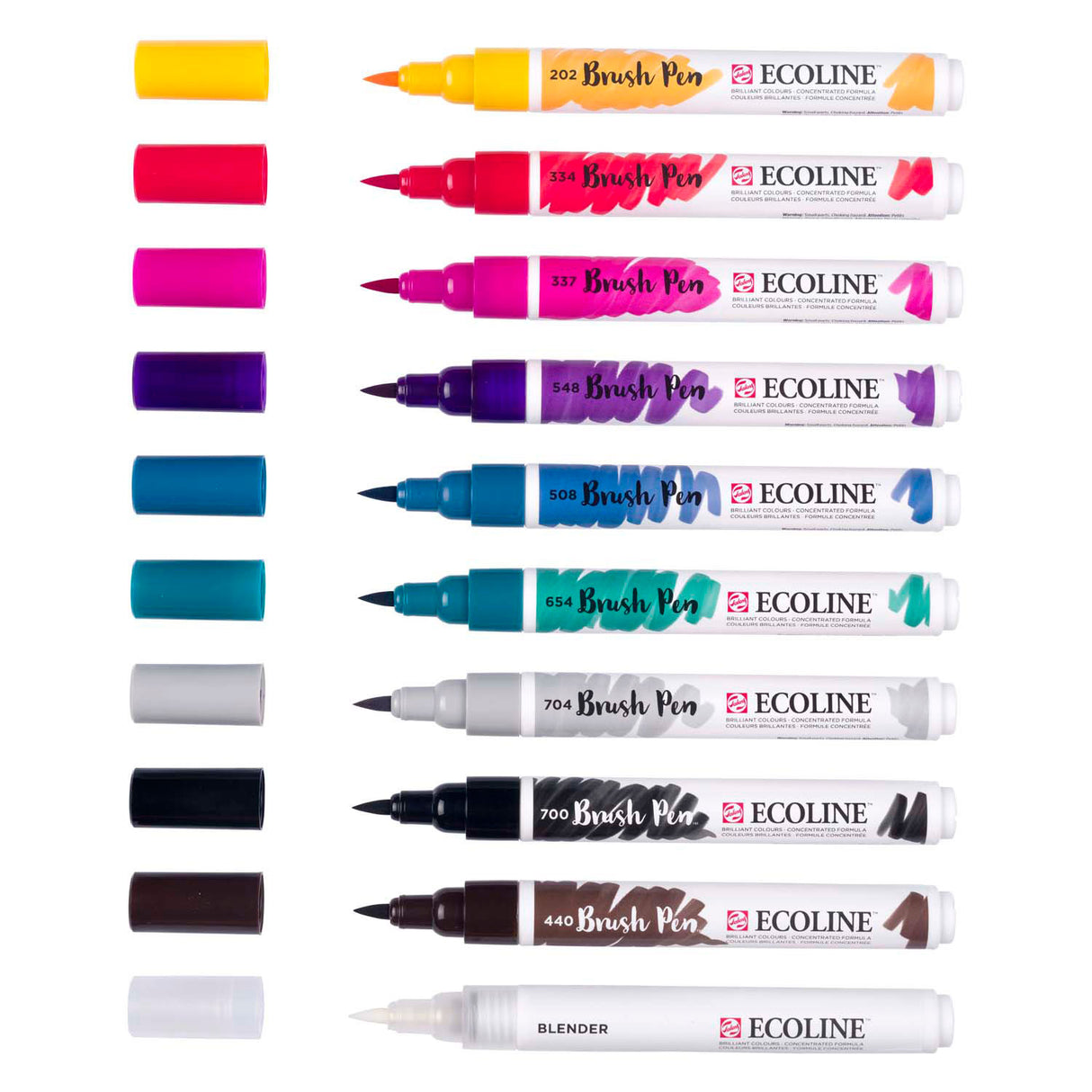 Bruynzeel Ecoline Pinselstift-Set Galaxie, 10 Farben