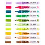 Bruynzeel Ecoline Pinselstift-Set botanisch, 10 Farben