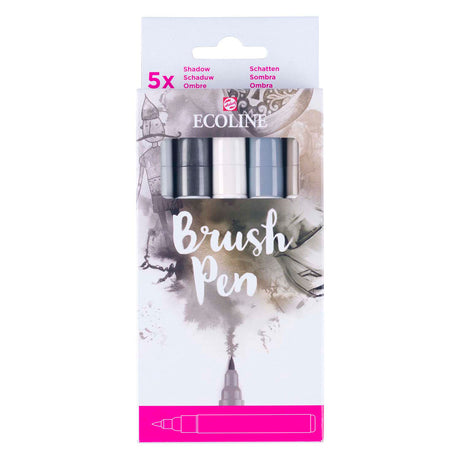 Bruynzeel Ecoline Pinselstift-Set Schatten, 5 Farben