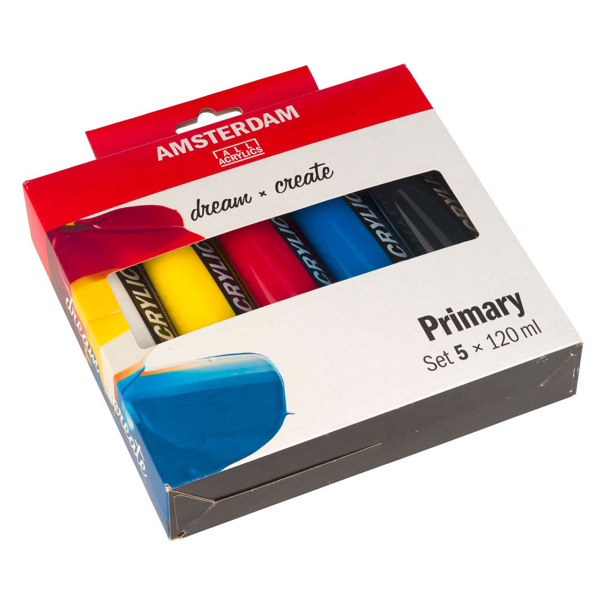 Bruynzeel Amsterdam Standard Series Acrylfarben-Primärset 120 ml, 5-tlg.