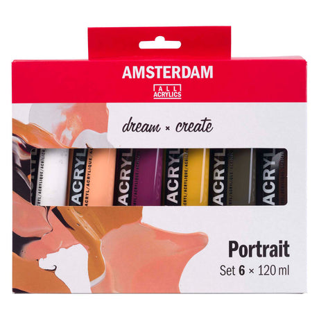 Acrylfarben-Porträtset der Amsterdamer Standardserie | 6 x 120 ml