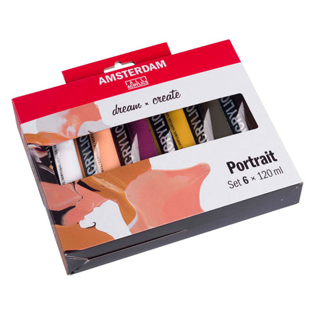 Acrylfarben-Porträtset der Amsterdamer Standardserie | 6 x 120 ml