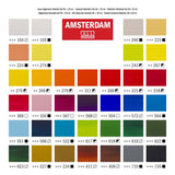 Bruynzeel Amsterdam Standard-Serie, allgemeines Auswahlset für Acrylfarben, 20 ml, 36 Stück.