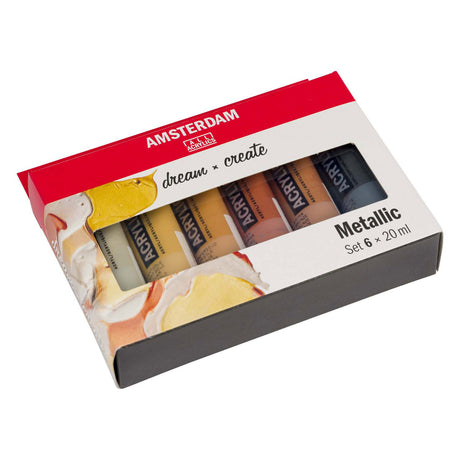 Acrylfarben-Metallic-Set der Amsterdamer Standardserie | 6 × 20 ml