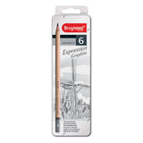 Bruynzeel Expression Graphitstifte – Dose – 6 Stück