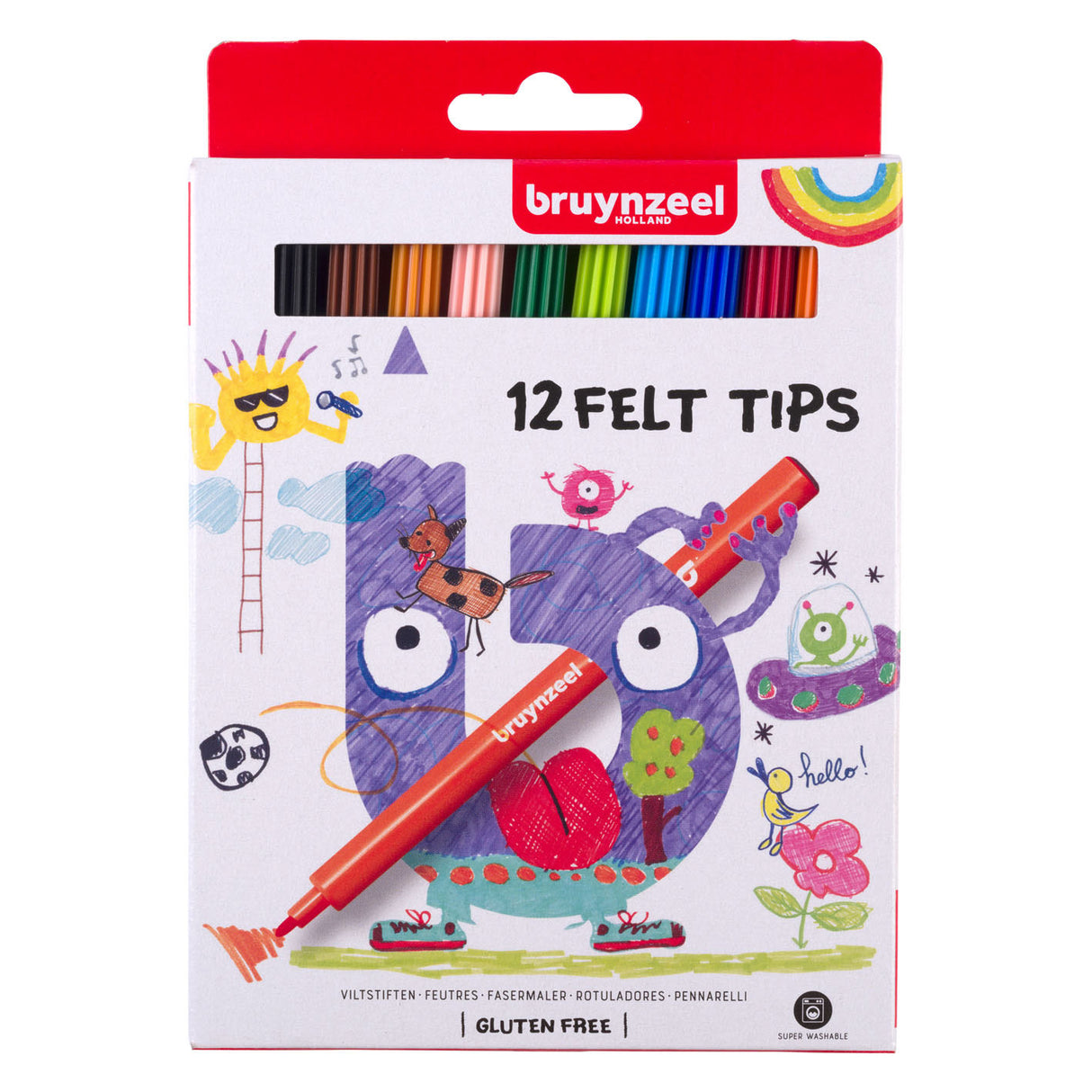 Bruynzeel Kids Feelerstifts, 12 ..