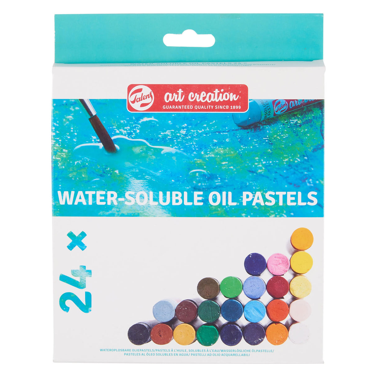 TALENS PASTELS D'HUILE SOLUBLE D'EAU-EAU, 24SE.