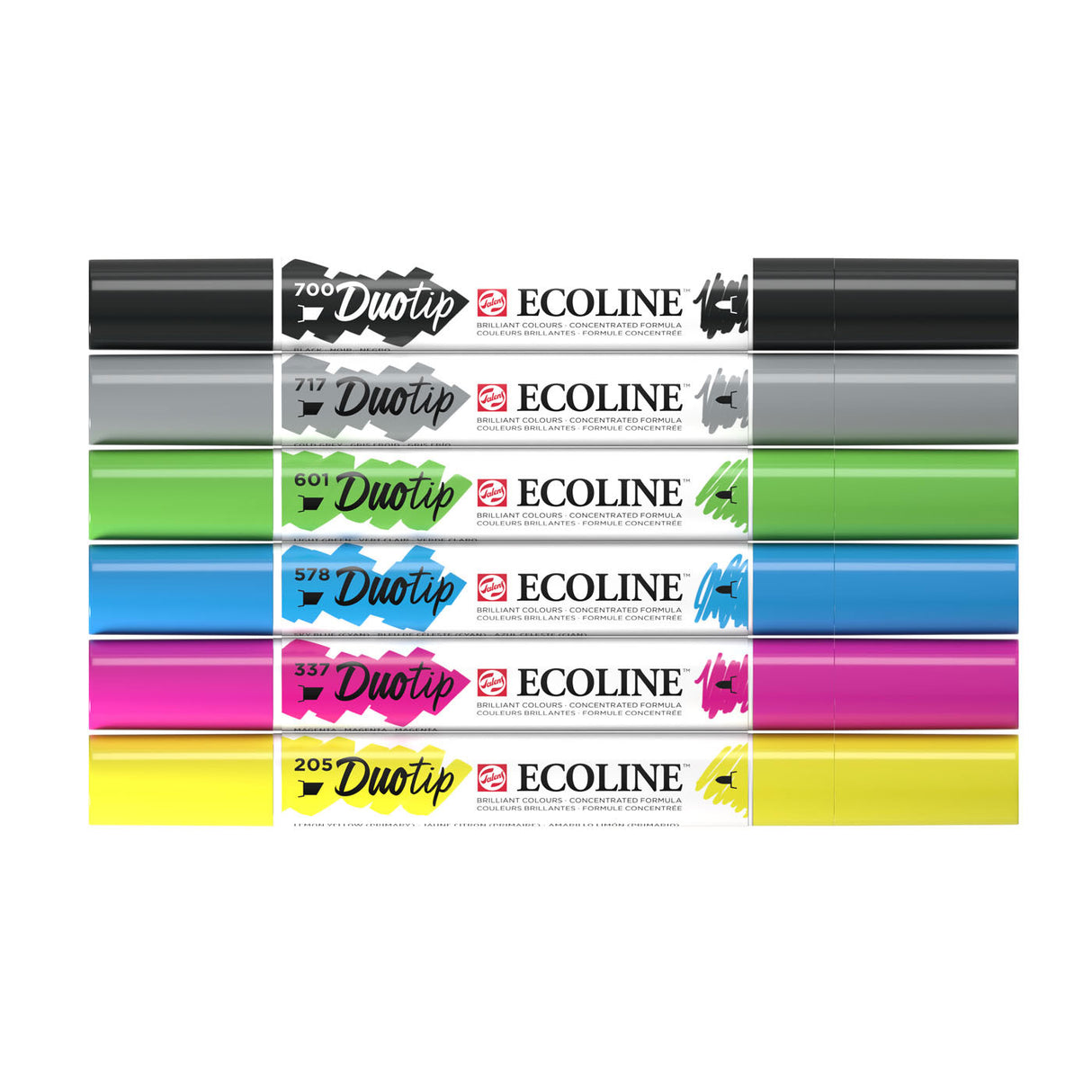 Talens Ecoline Duotip Marker Basisset, 6-tlg.
