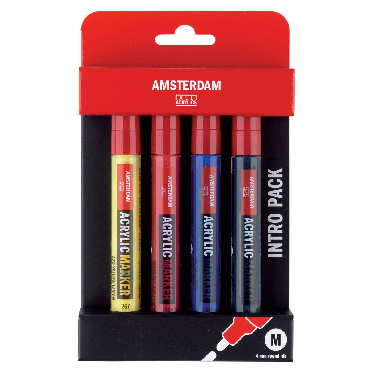 Talens amsterdam acryl marker basisset, 4dlg.