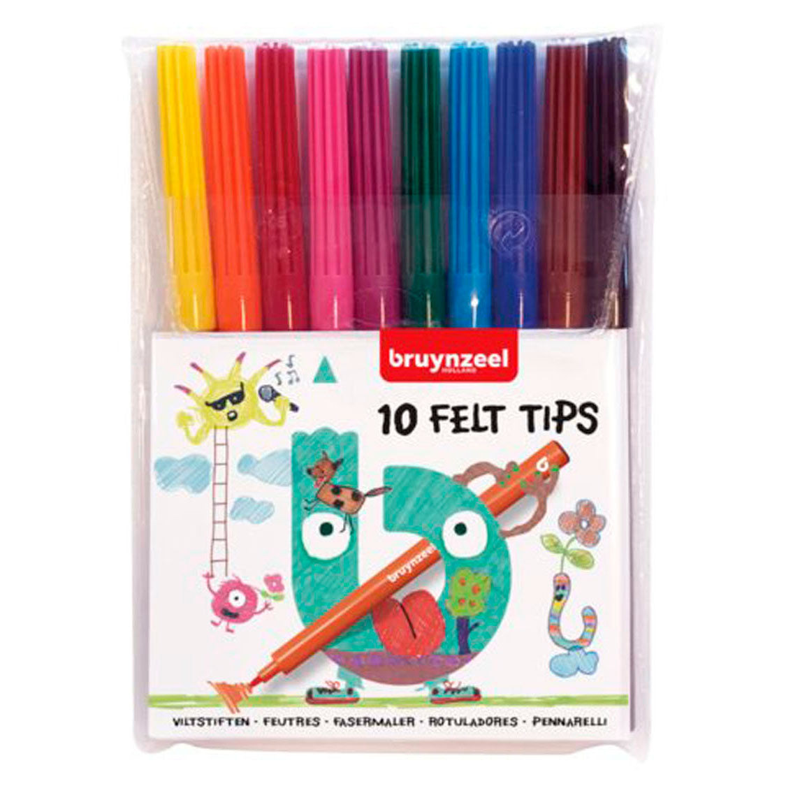 Bruynzeel Felt -tip Pens, 10st.