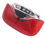 Gazelle Innergy Rear light - Red, Transparent, LED, 115x65mm, bicycle battery, suitable for Gazelle Innergy E -bikes