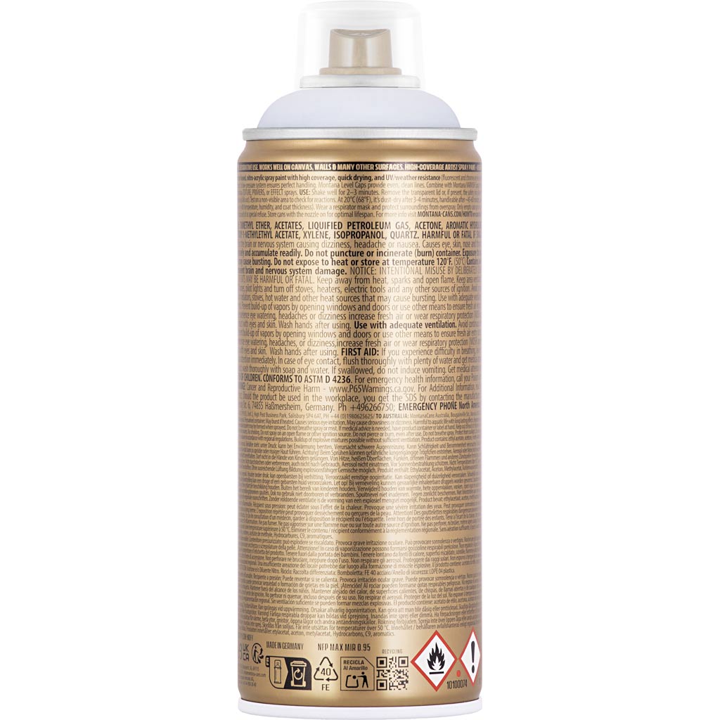 Montana Sprühfarbe, weiß, 400 ml 1 Dose