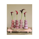 Ideen 4 Jahreszeiten Kieselvase H15xø7cm rosa 4sortierte Farben