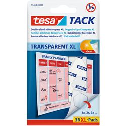 Doppelseitige Klebepads tesa tack xl transparent 36 Stück