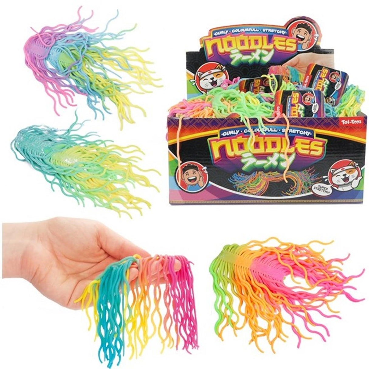 Toi-toys Toi Toys Nudeln lockig bunt dehnbar