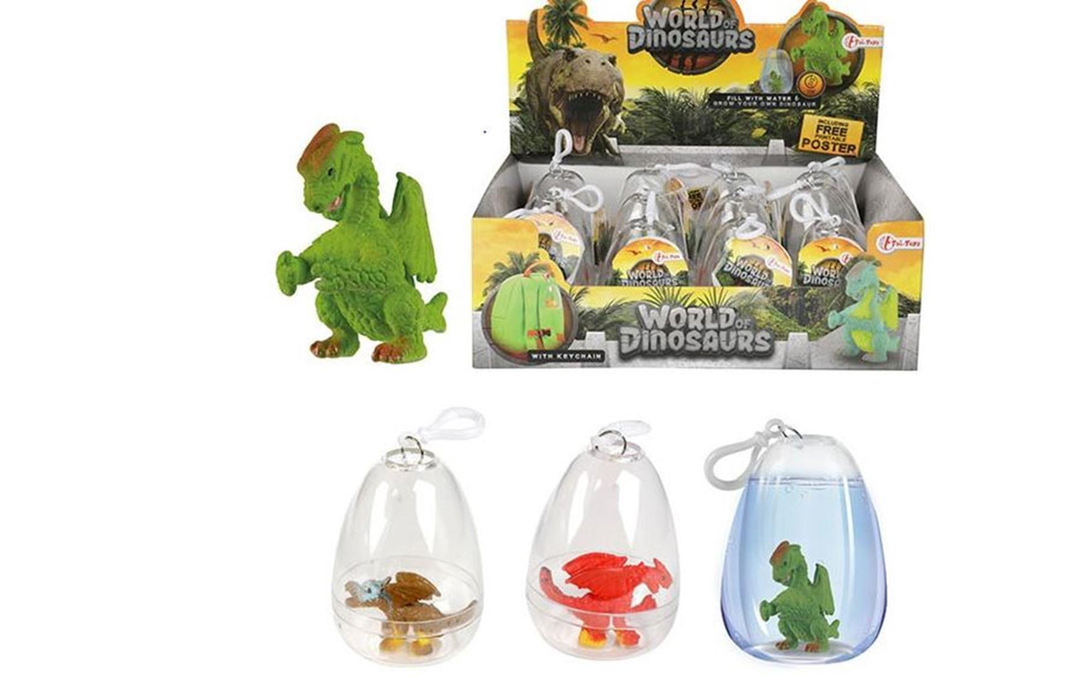 Toi-toys Toi Toys wachsender Dino im Ei-Schlüsselanhänger