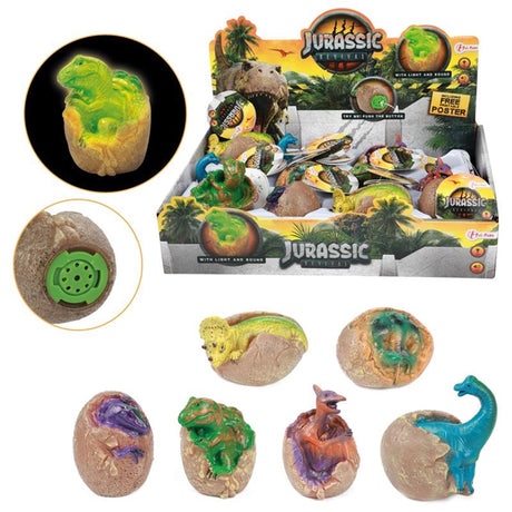 Toi-toys Jurassic Revival Baby-Dino mit Ei, Licht und Ton