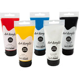 Pigment Art Acrylfarbe Primärfarben, 5x75ml