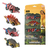Toi-toys Welt der Dinosaurier Dino Rückzugsauto, 4-tlg.