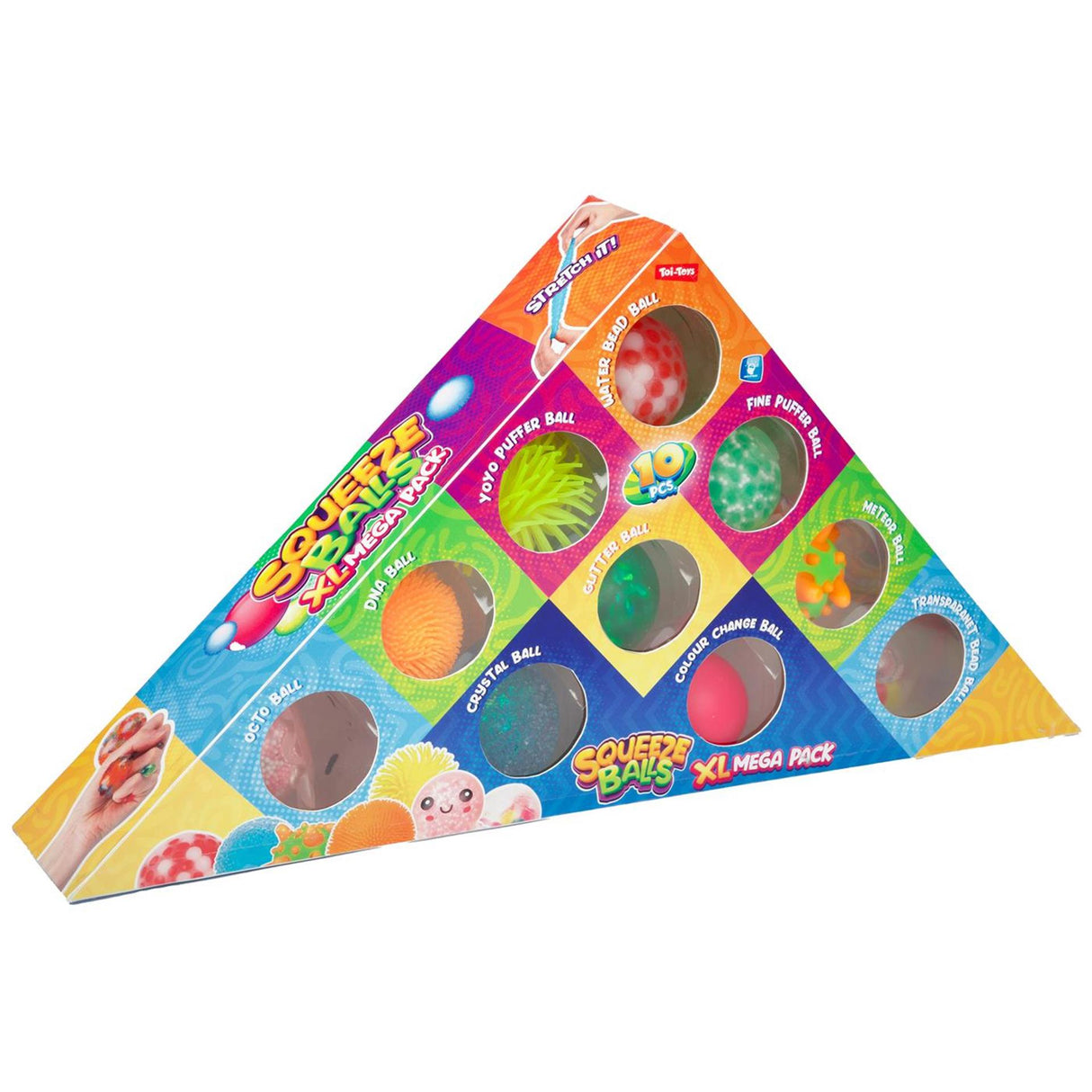 Toi-toys Quetschbälle 5 cm, Schachtel mit 10 Stück