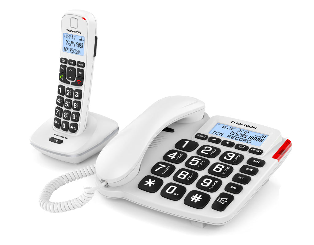 Thomson Thomson Serea Comby Dect an fixen Telefon wäiss