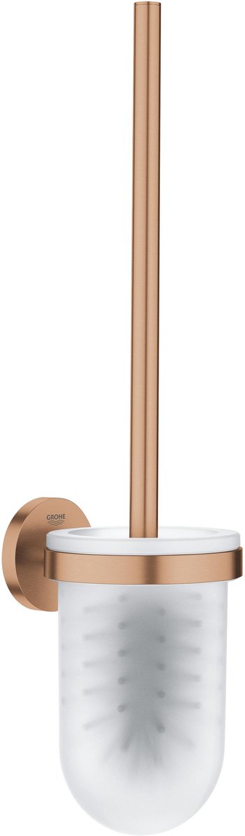 Grohe Start Toilettenbürstengarnitur – Wandmontage – Schrauben oder Kleber – Glasmetall – gebürsteter warmer Sonnenuntergang
