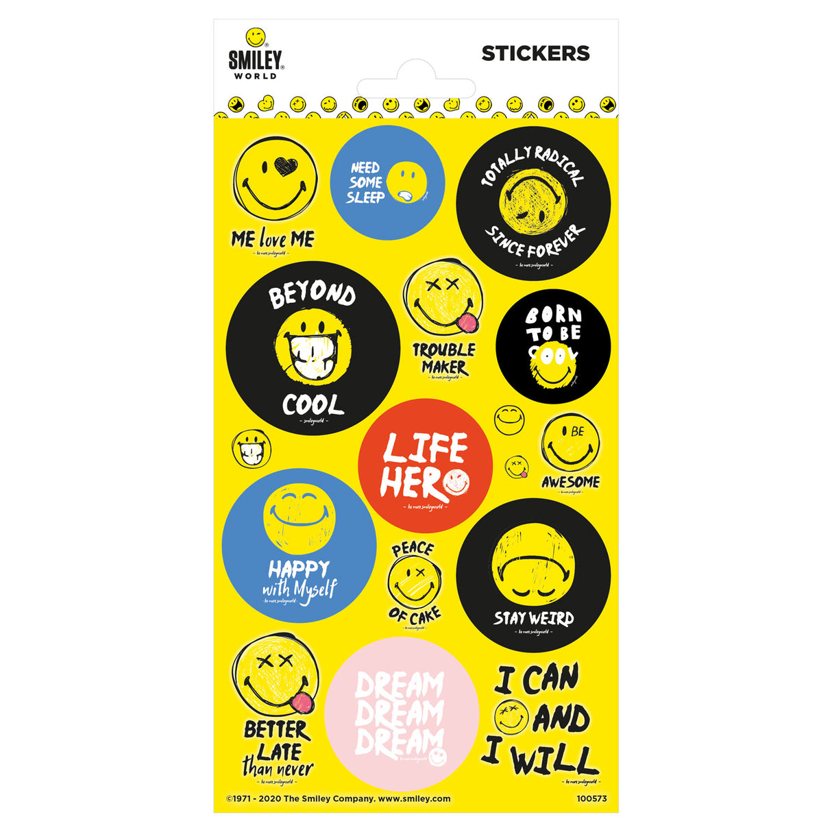 Stickerbogen Funkeln - Smiley 1