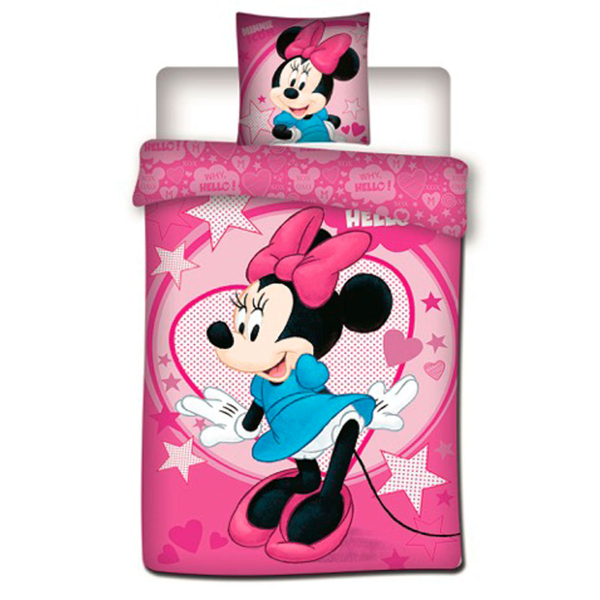 Couverture de couette Disney Minnie Mouse, 140x200cm