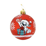 Paw patrol kinder kerstballen rood, 10st.