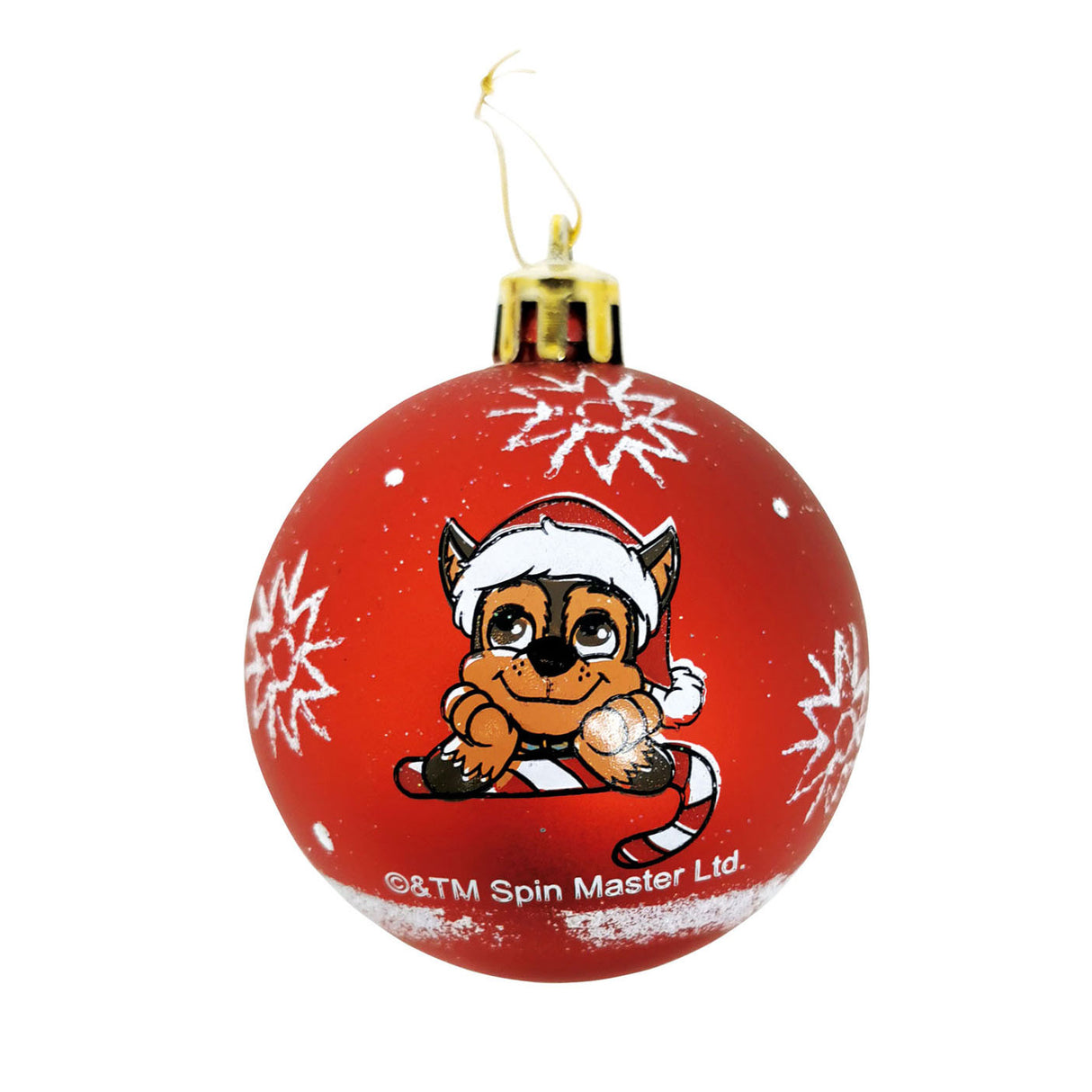 Paw patrol kinder kerstballen rood, 10st.