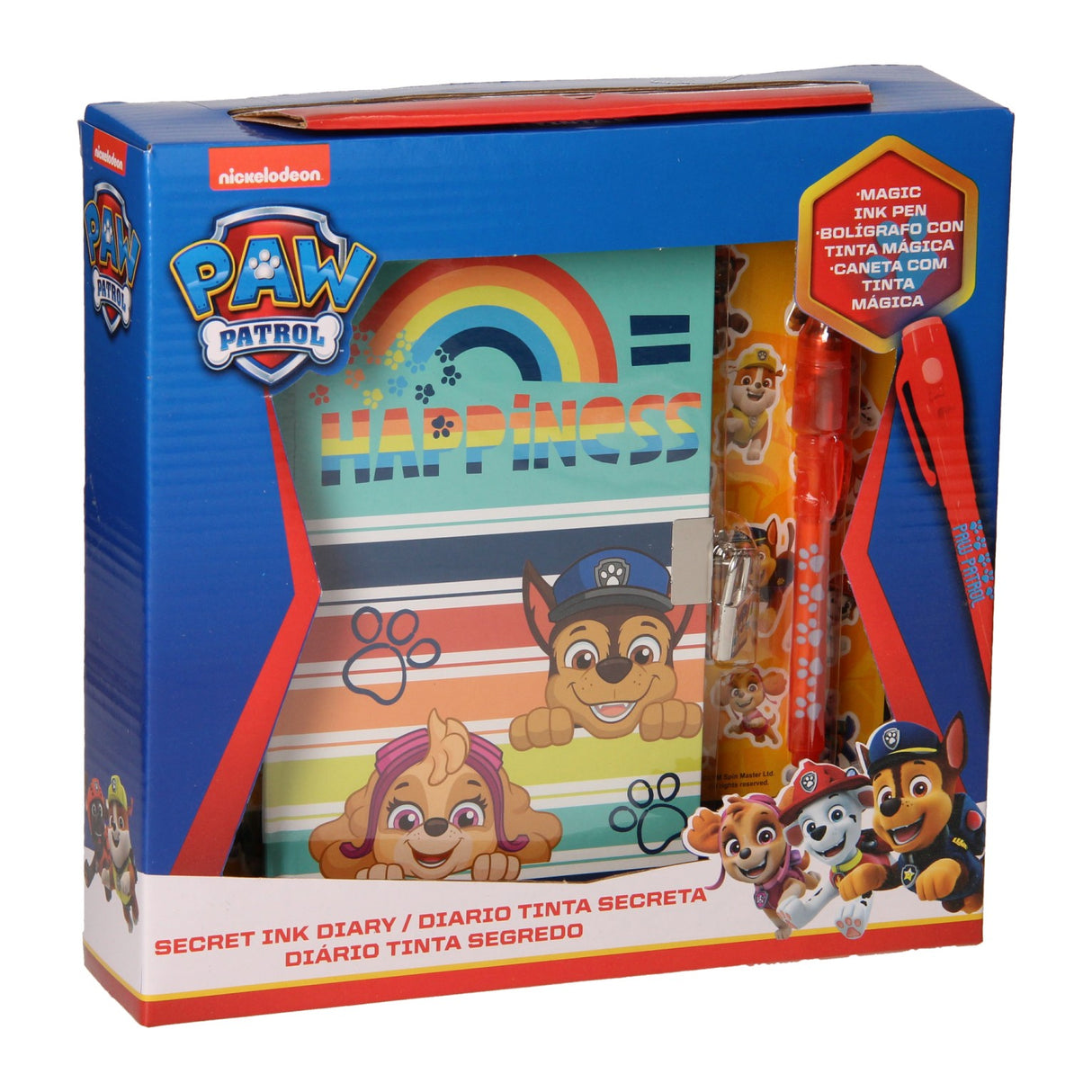 Dagboek met Stickers en Geheimschrift Pen - PAW Patrol