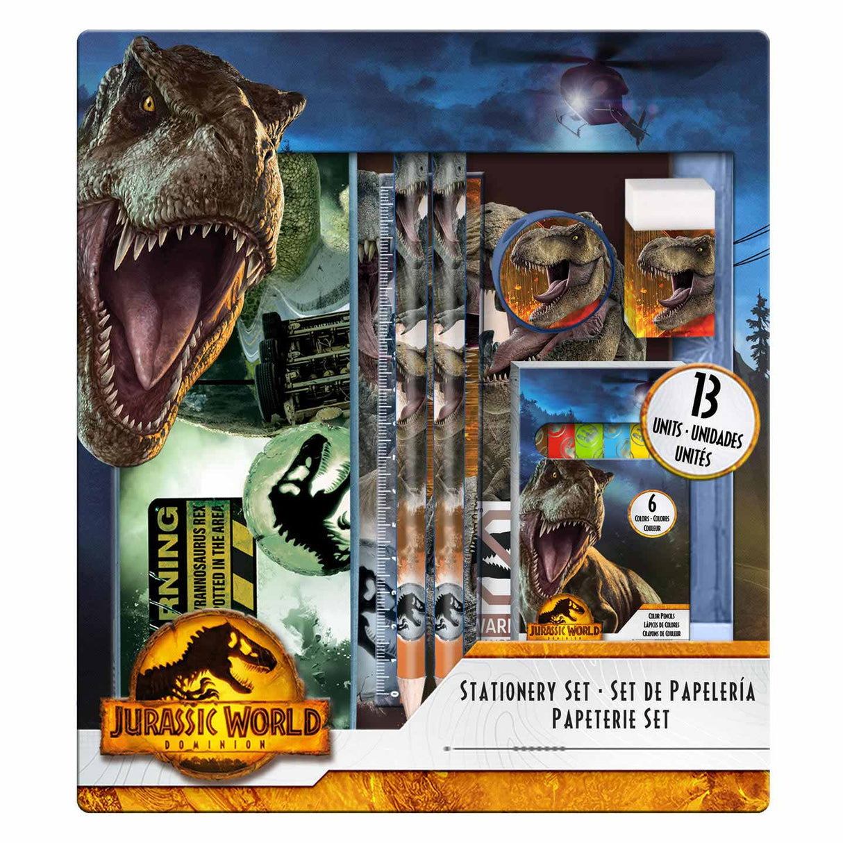 Jurassic World Papiry Set, 13dlg.