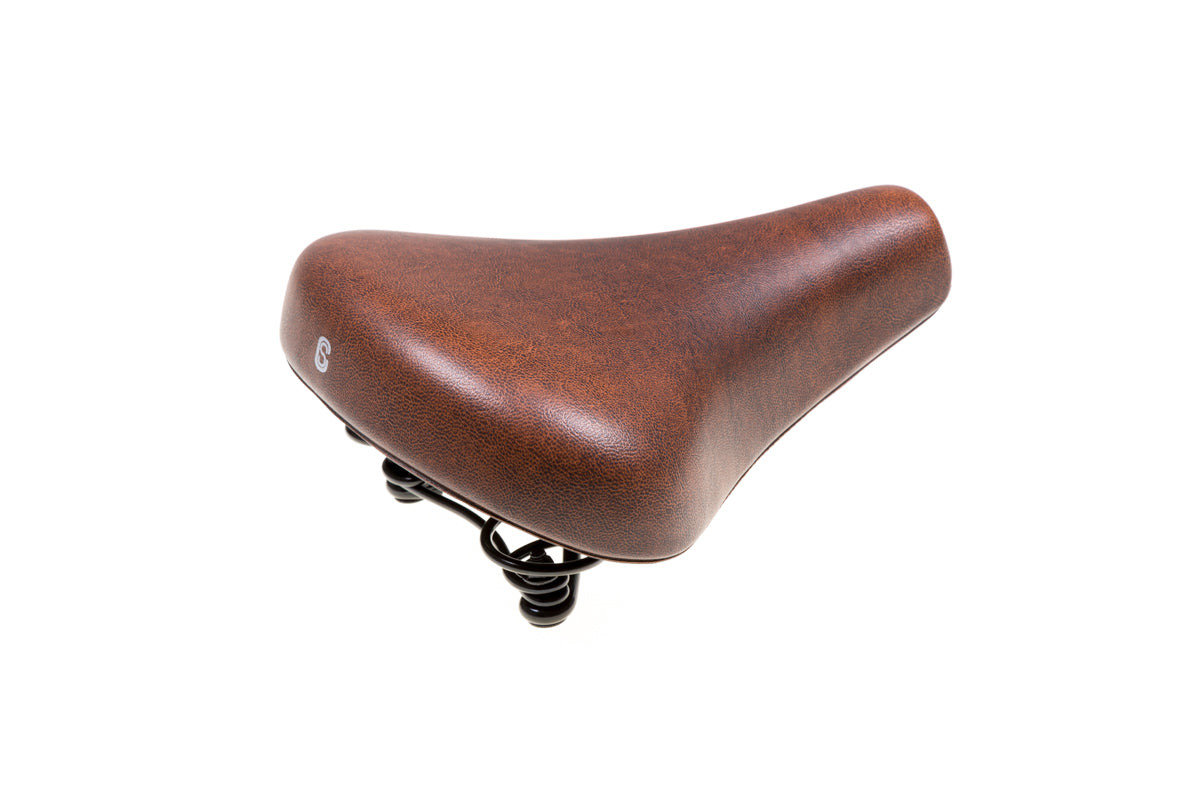 Selle comfort comfort saddle city foam brown. Vacuum sealed, including a strop (workshop packaging).