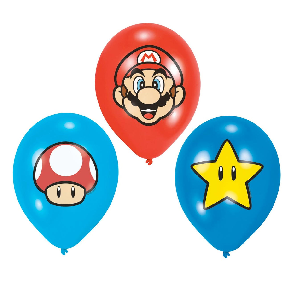 Super Mario Super Mario LaTex Baloni, 6st.