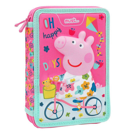 Mit Peppa Wutz gefülltes Federmäppchen