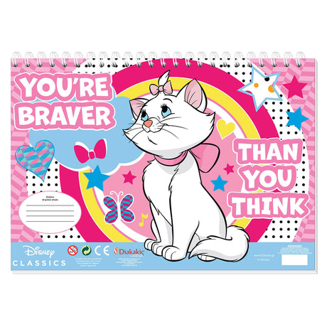 Disney Marie Cat Coloring Pages With Stencil And Sticker Vel