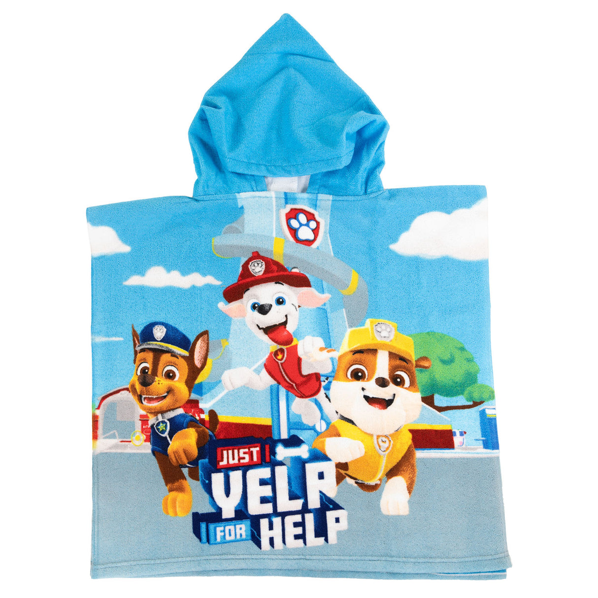 Paw Patrol poncho 100% poliestere 55x110cm