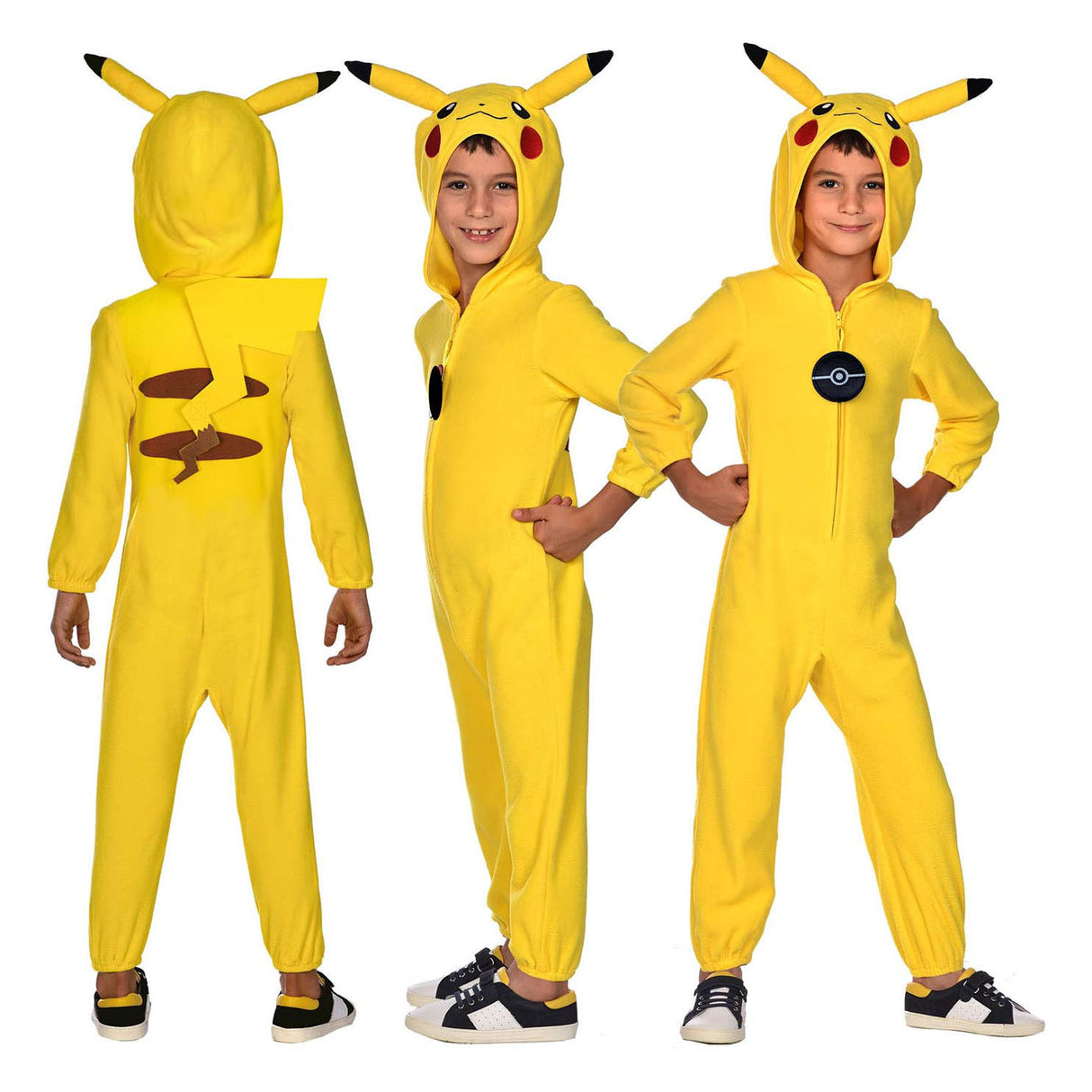 Pokémon Children's Costume Pokemon Pikachu Onesie, 4-6 år gammal