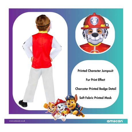 Paw Patrol - Verkleidung - Marshall - Kinder - 92 104 (3-4 Jahre)