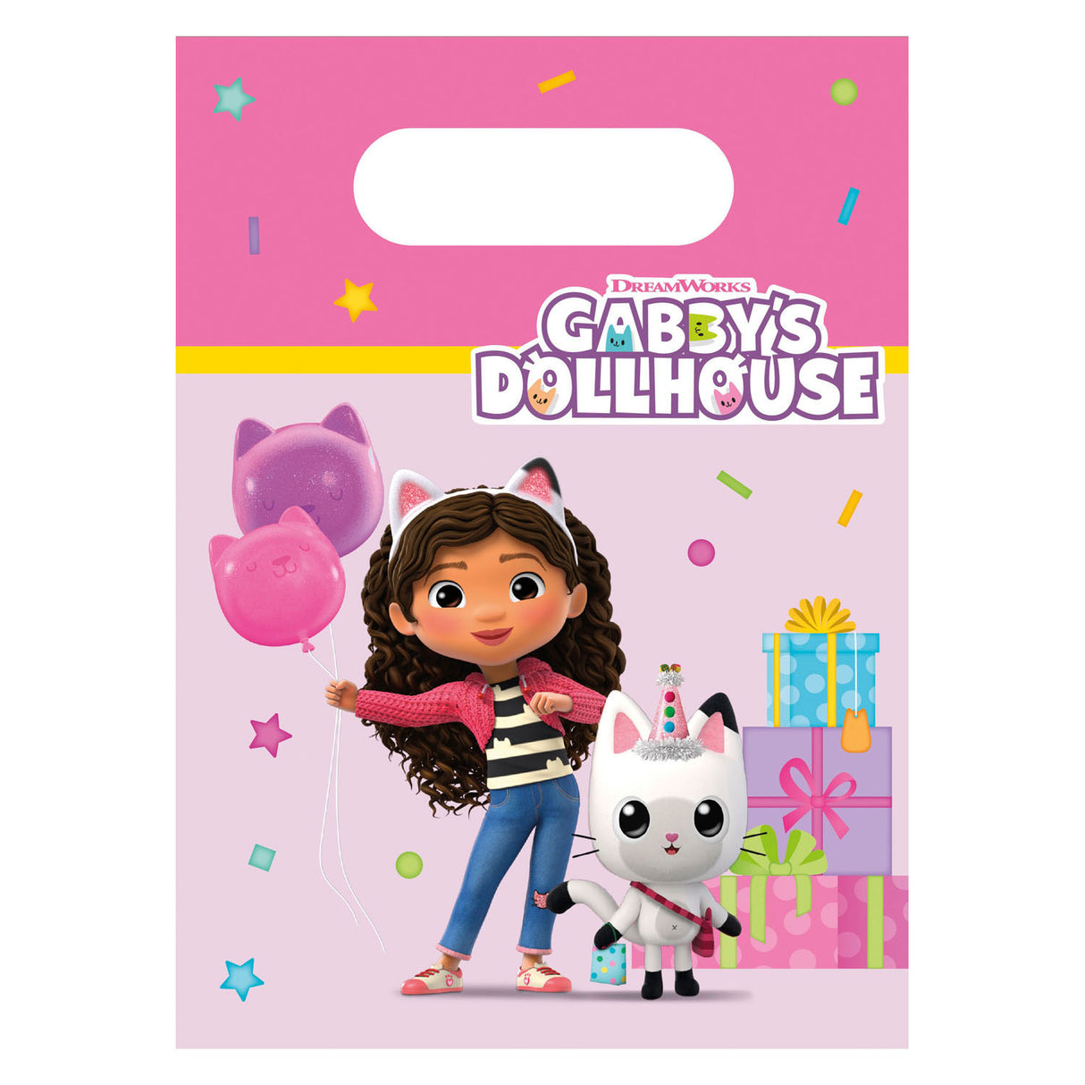 Hand -Out -Taschenpapier Gabby's Dollhouse, 4st.