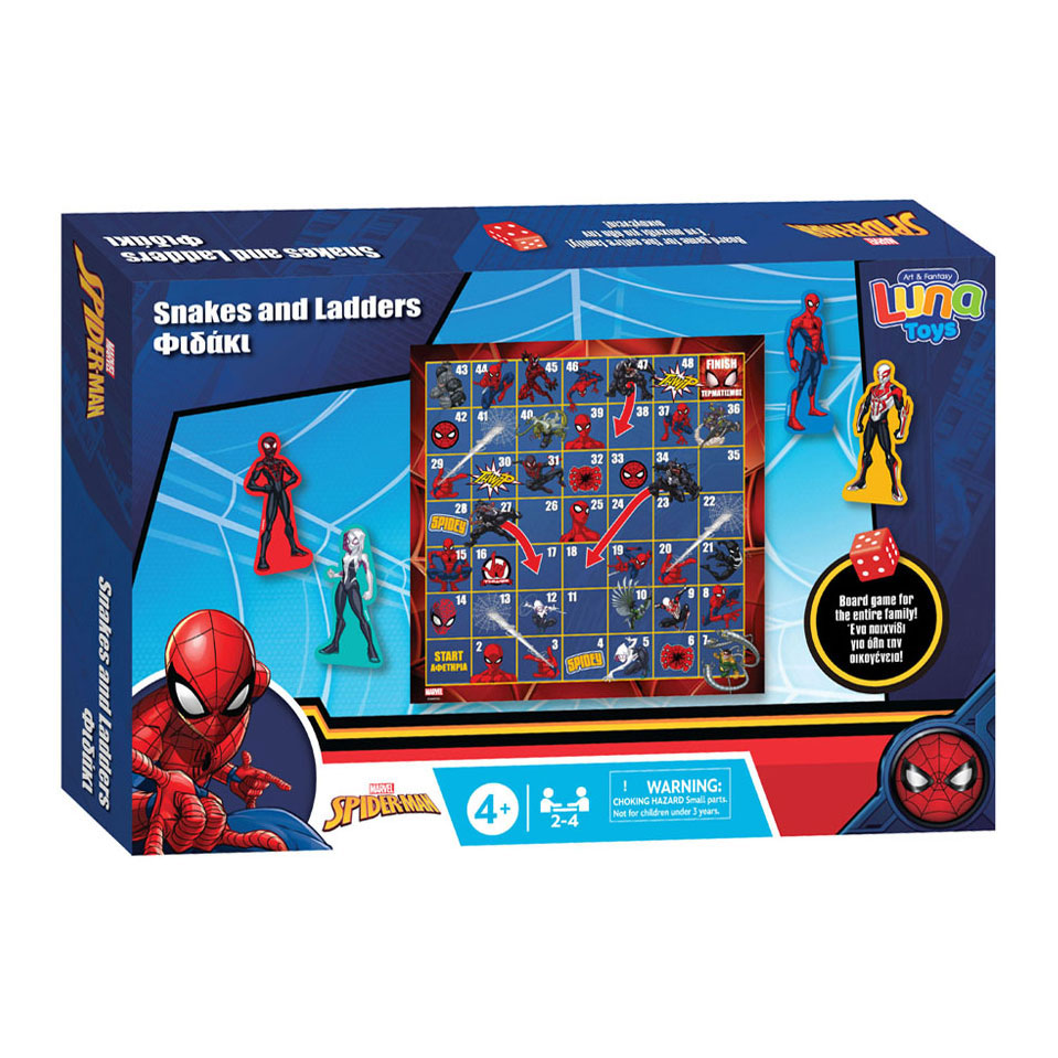 Schlangen und Leitern Spider-Man Brettspiel