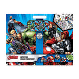 Avengers-Zeichenblock mit Aufklebern und 3 Buntstiften, 40 Blatt