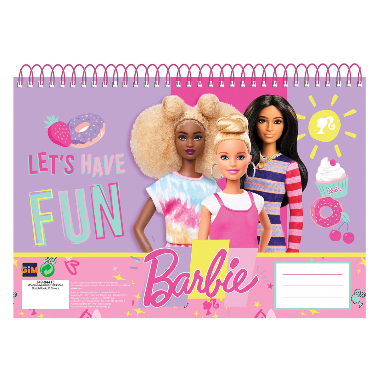 Barbie tegning blok Barbie, 30 ark