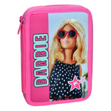 Mit Barbie gefülltes Federmäppchen, 2 Fächer